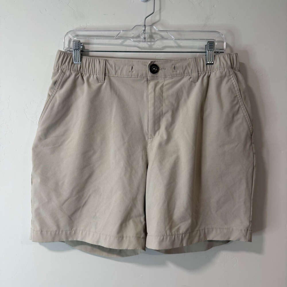 Chubbies Mens The Tahoes Shorts Large Beige 6" Performance Stretch Lined Hybrid